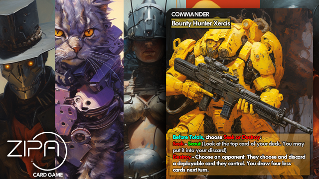 ZIPA - A Sci-Fi 1v1 card game of intuitive strategy and deep customization!