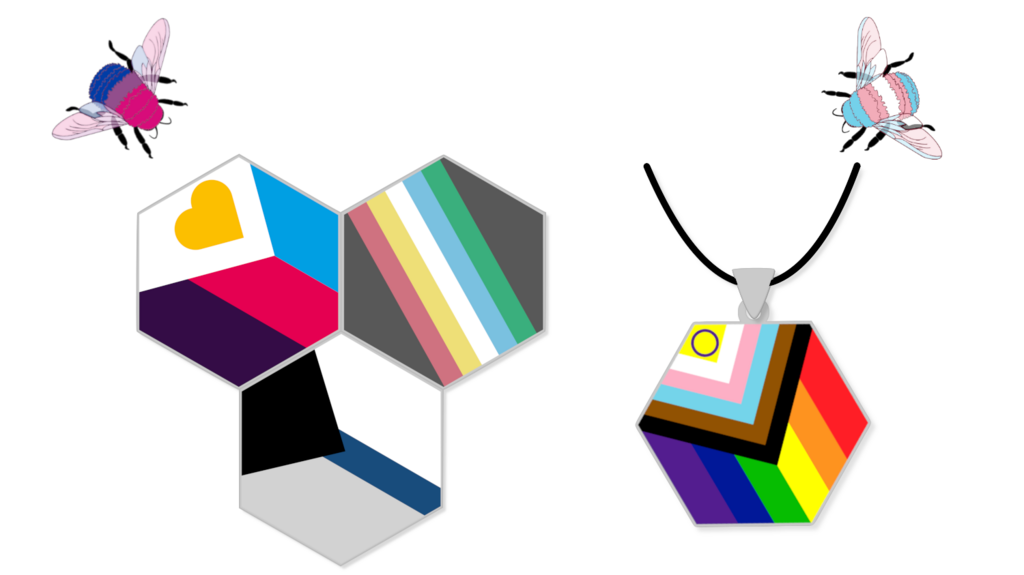 Honeycomb Pins and Charms