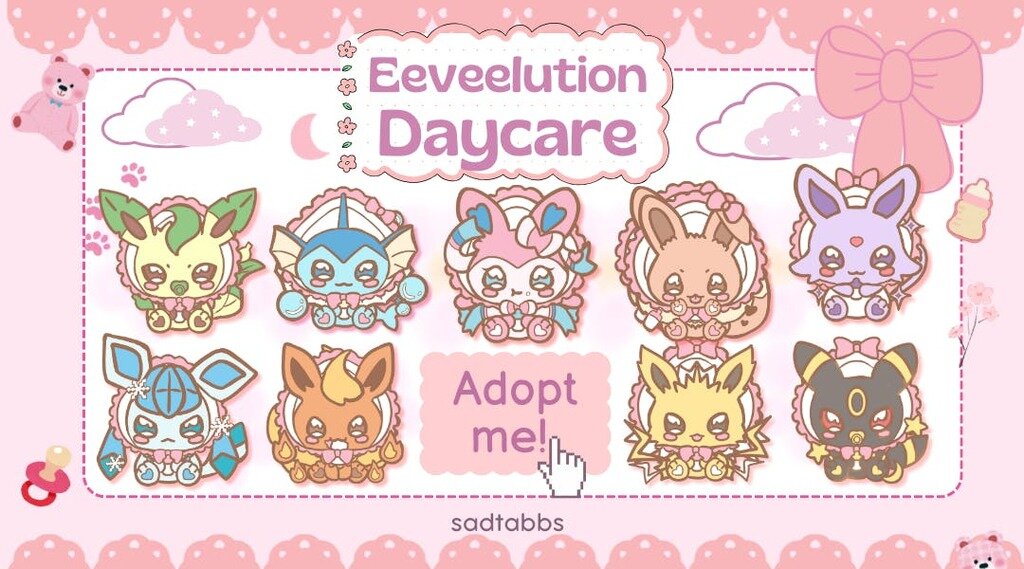 Eeveelutions Daycare: Baby Pokémon Enamel Pins Eevee