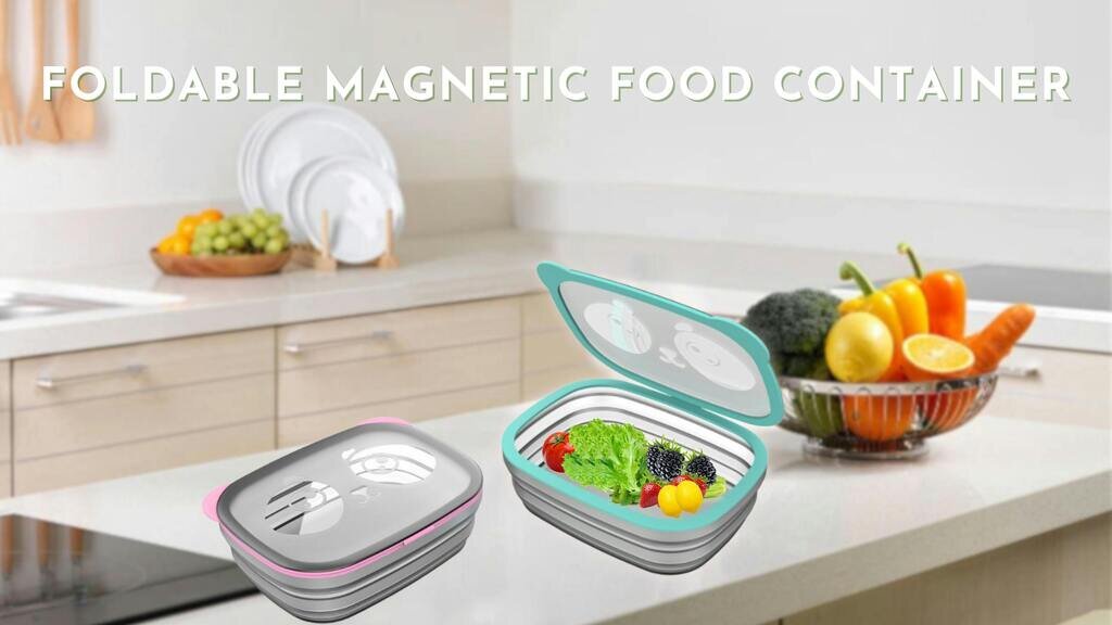 Foldable Magnetic Food Container: Kitchen Storage Experience