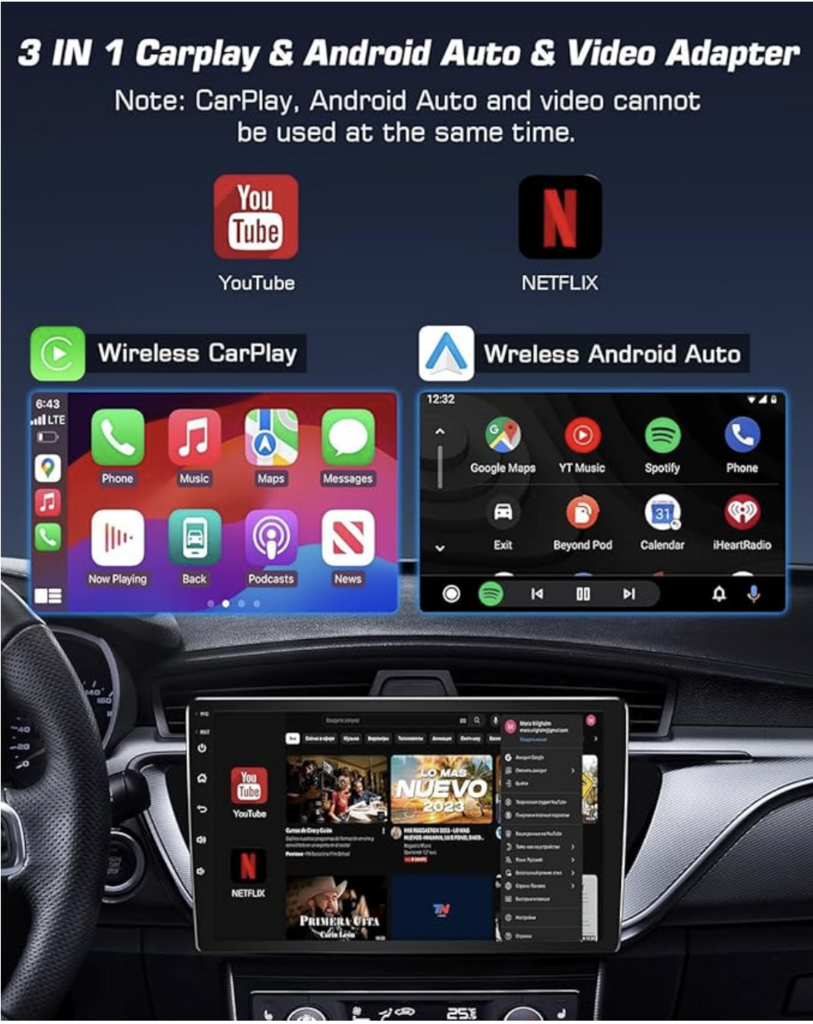 Wireless carplay adapter