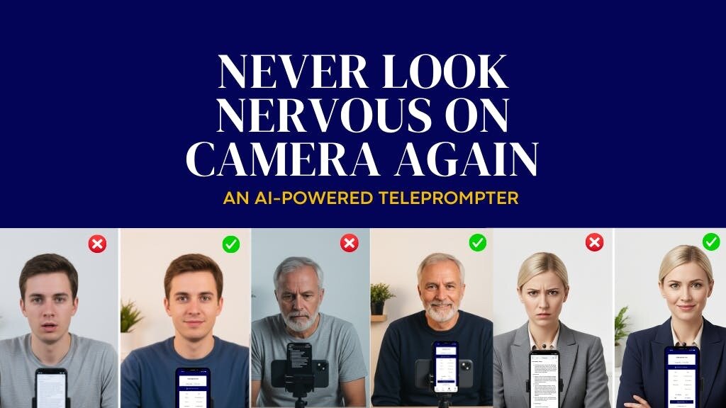 The AI Teleprompter for On-Camera Confidence