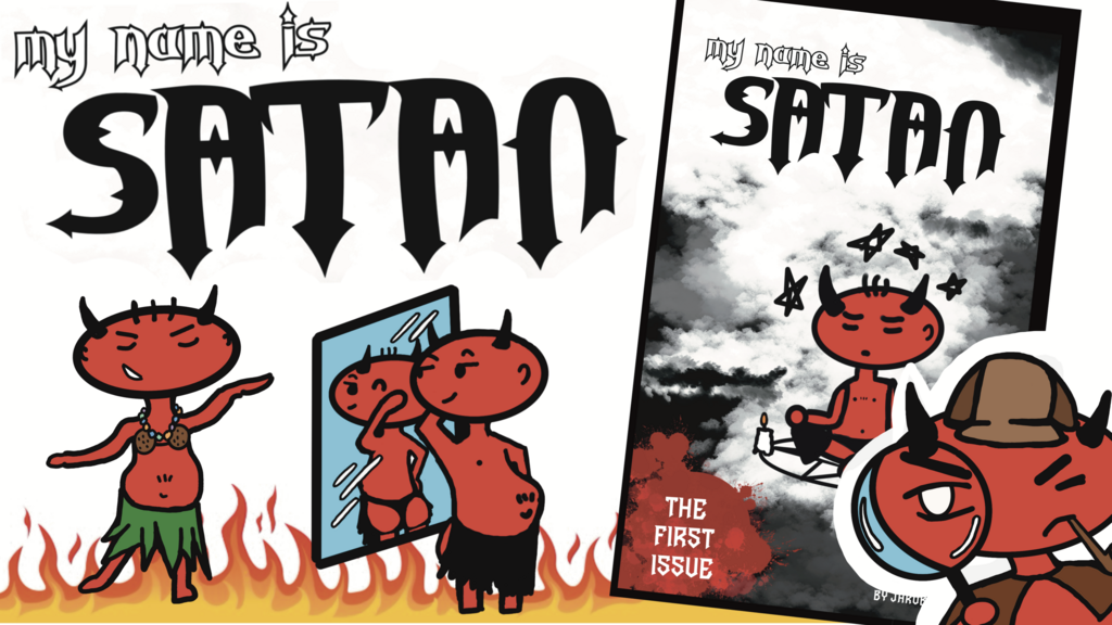 My name is Satan - comic & enamel pins