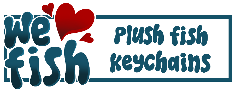 We Love Fish - Plush fish keychains