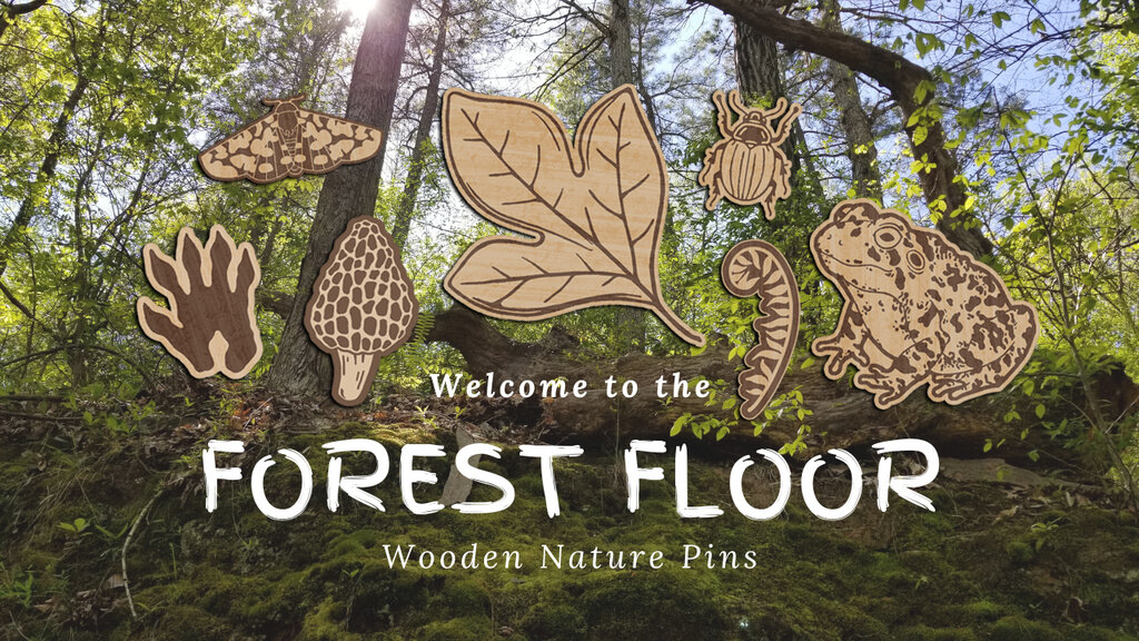 Forest Floor Wooden Nature Pins