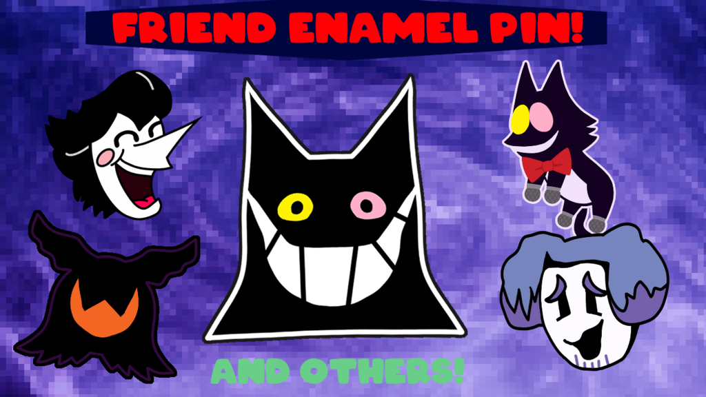 FRIENDly Enamel Pin + Others! Deltarune Inspired Pins