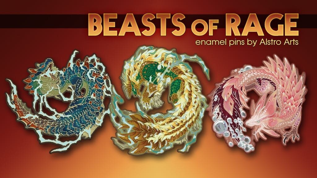 Beasts of Rage: Enamel Pins