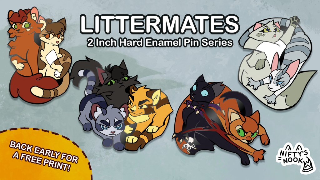 Littermates - Warriors Enamel Pin Series