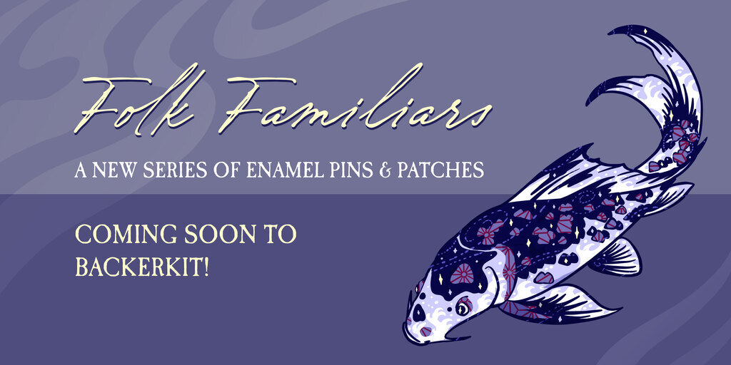 Folk Familiars - Pins & Patches