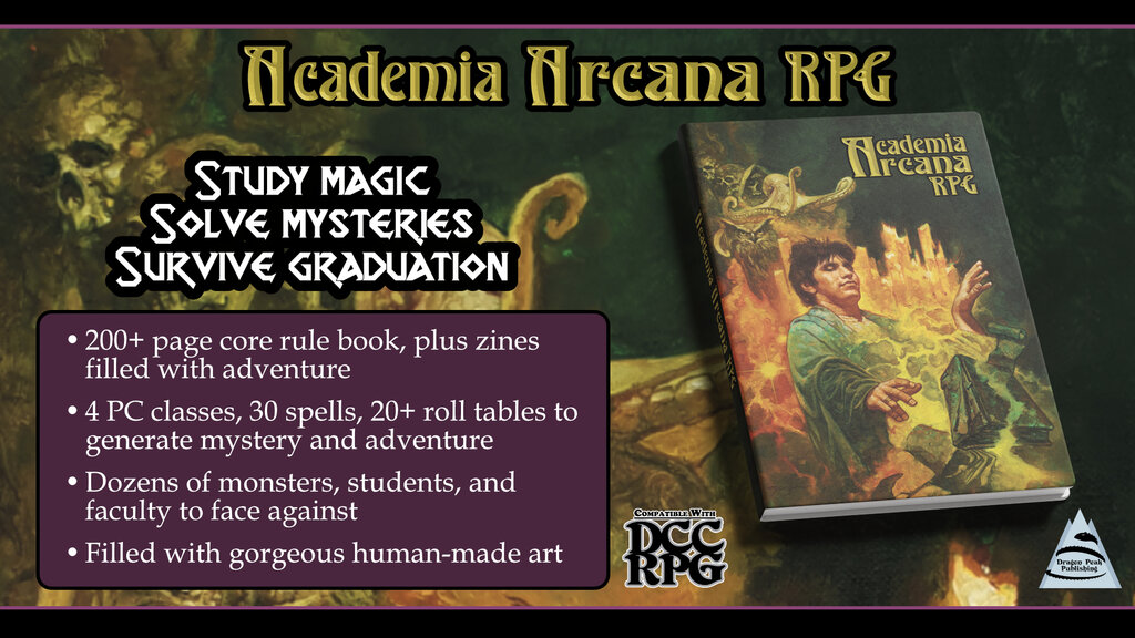 Academia Arcana RPG - DCC at Wizard School
