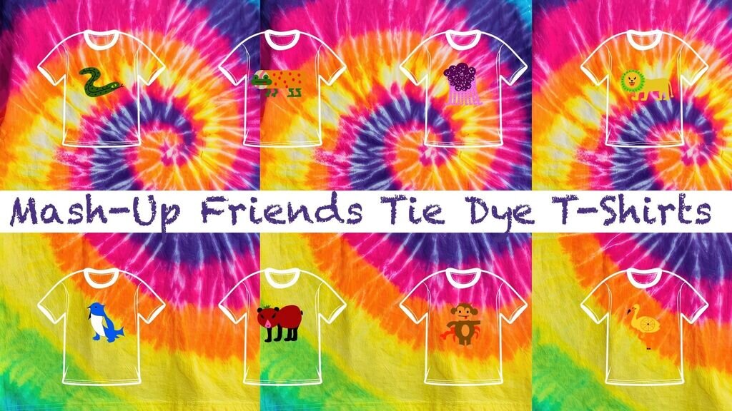 Mash-Up Friends Tie Dye T-Shirts