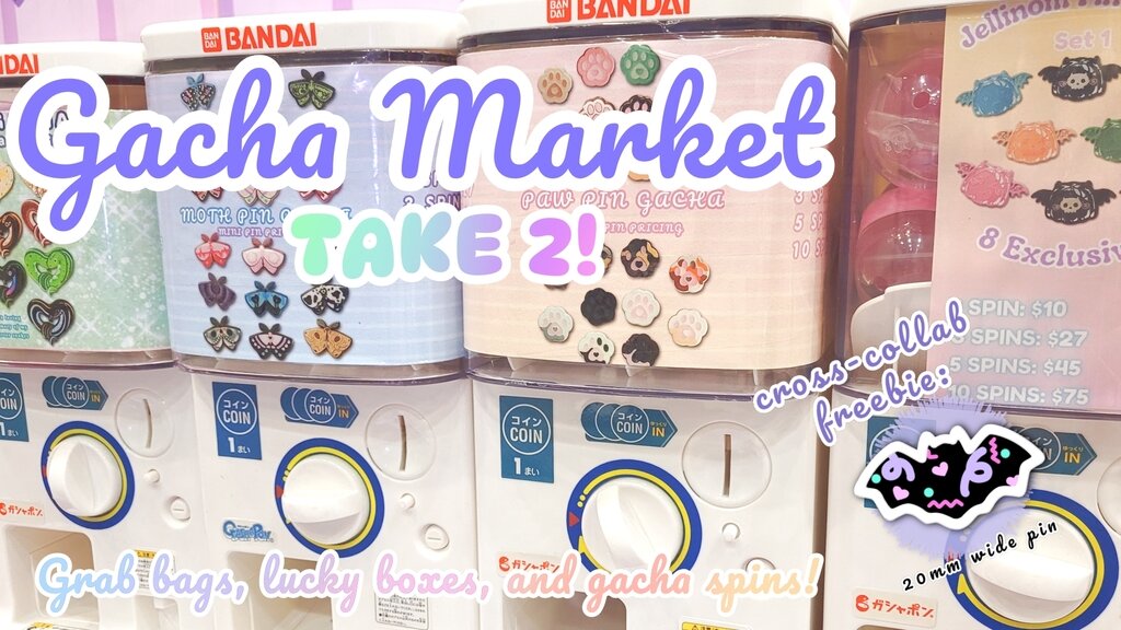 Gacha Market TAKE 2: Blind Bags and Pins Galore!