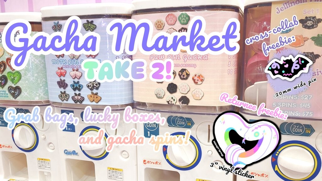 Gacha Market TAKE 2: Blind Bags and Pins Galore!