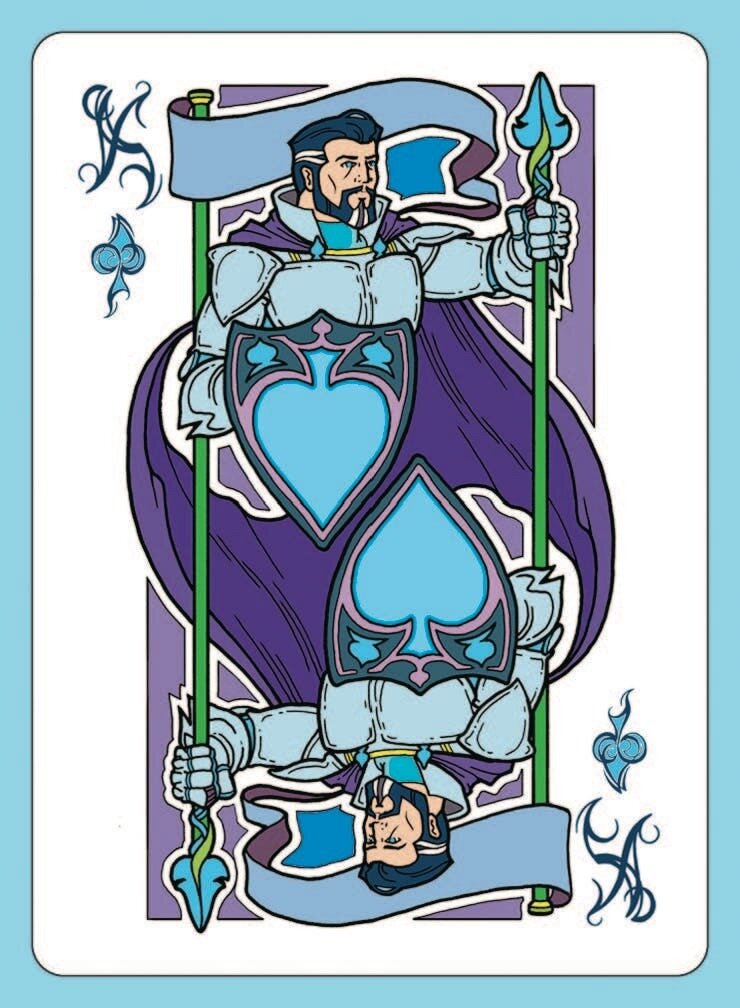 Art Nouveau Royalty card deck