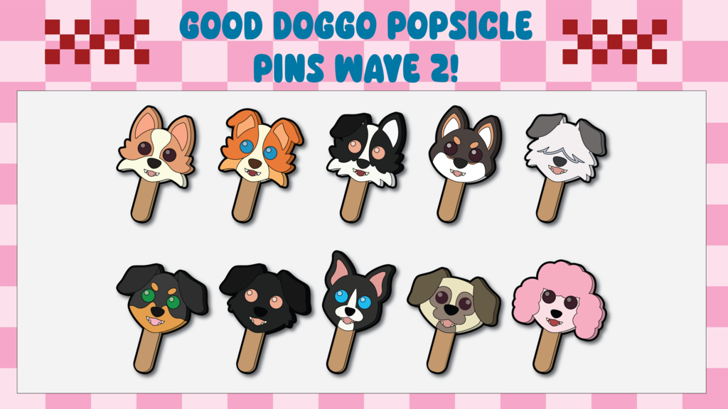 Good Doggo Popsicle Pins Wave 2