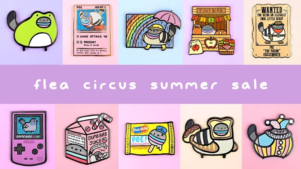 Flea Circus Summer Pin Sale