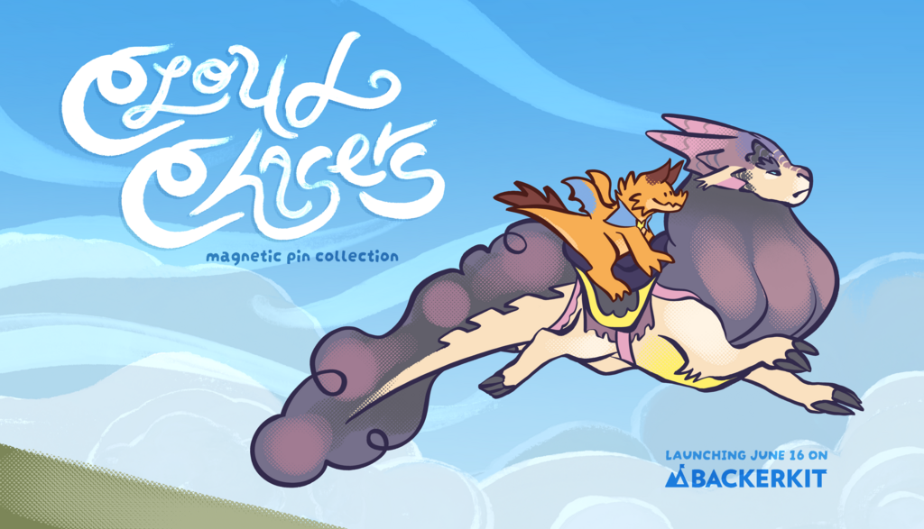 Cloud Chasers Magnetic Enamel Pin Set