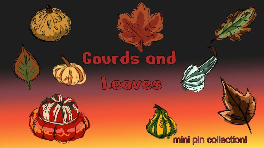 Gourds and leaves