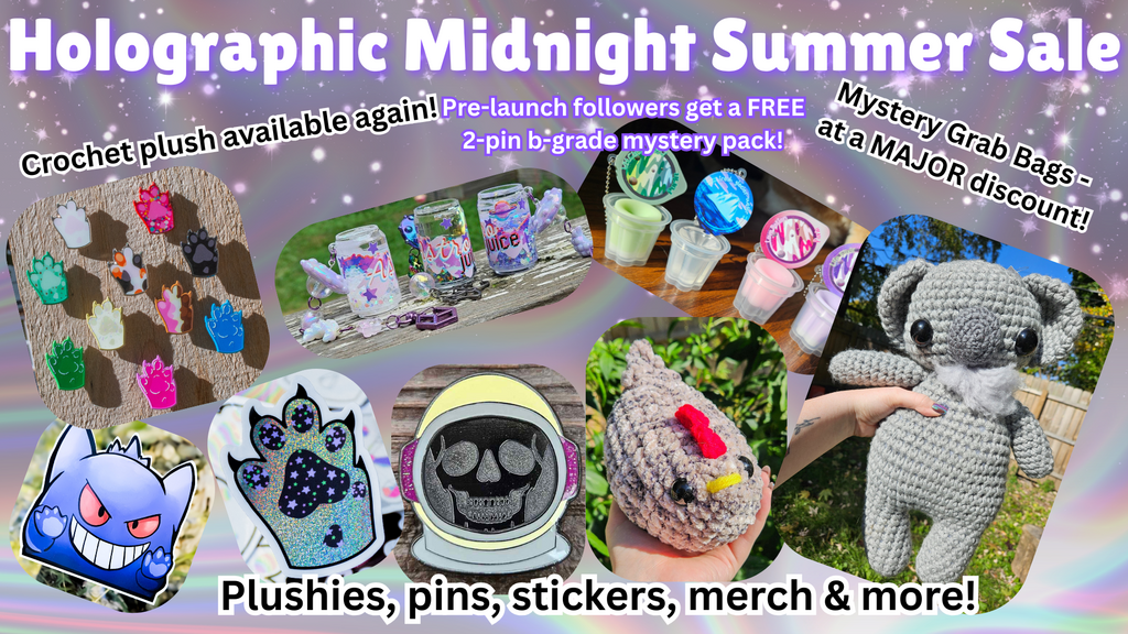 Holographic Midnight Summer Sale
