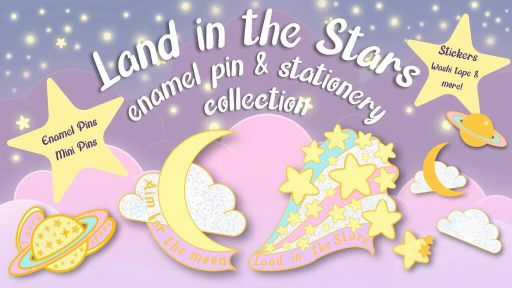 Land in the Stars Enamel Pin Collection