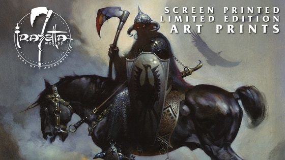 Frank Frazetta: WORLDS- limited edition silkscreen prints!