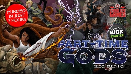 Part-Time Gods Second Edition -- Tabletop RPG