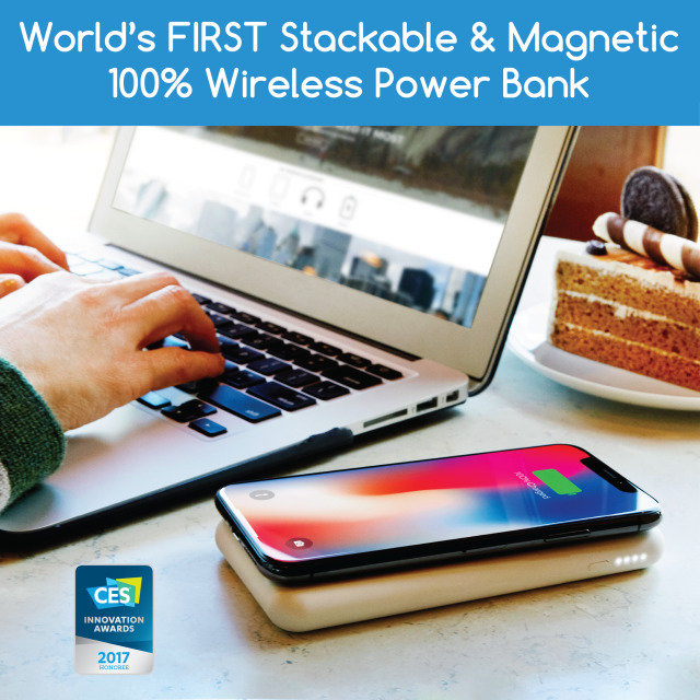 WiBa: 2-in-1 Wireless Magnetic Power Bank & Dock