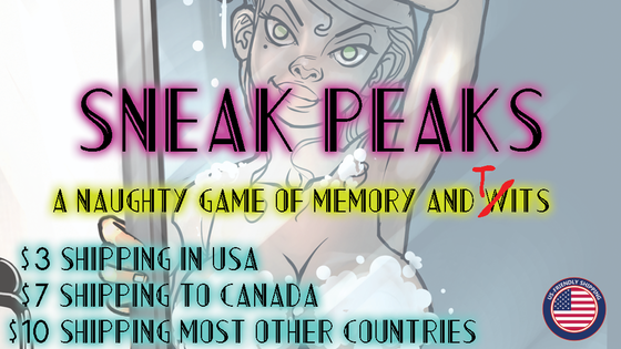 Sneak Peaks is a naughty game of memory and boobs (XXX/NSFW)