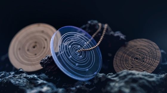 SpaceTime Coordinates Memento - Acrylic & Wood
