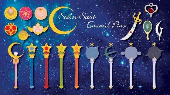 Sailor Scout Enamel Pins