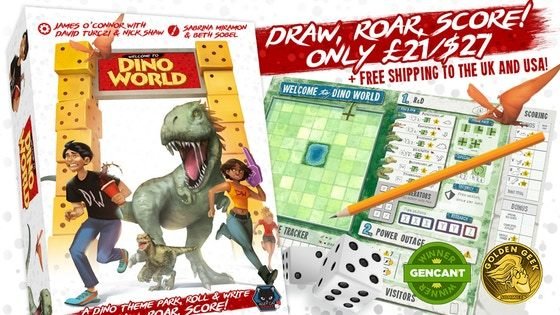 Welcome to Dino World : a dinosaur-themed roll and write