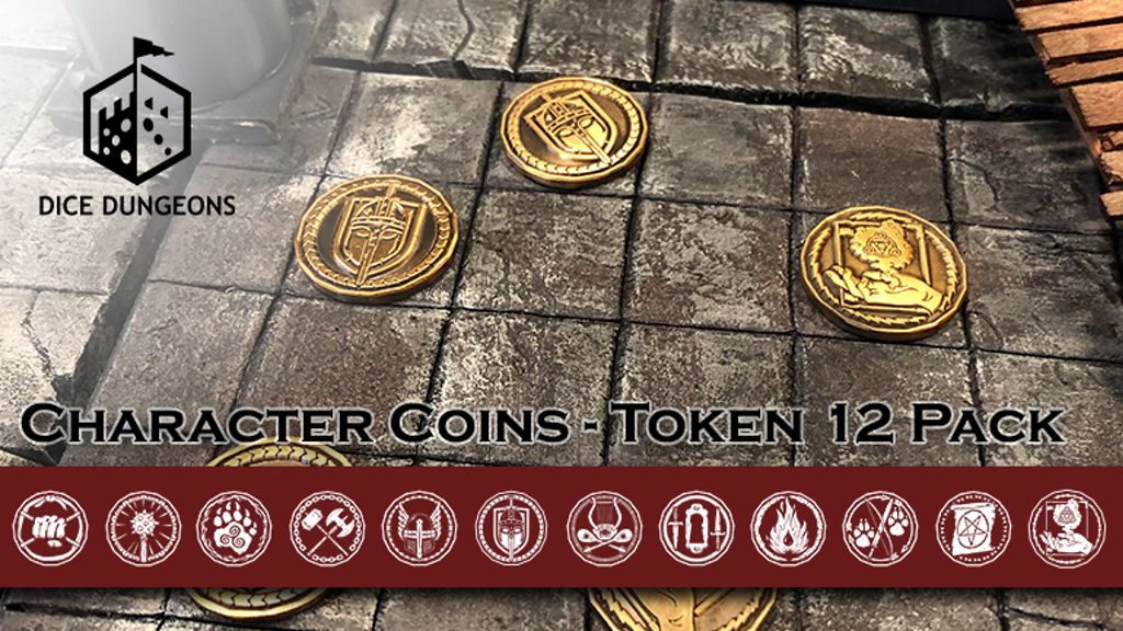 Character Coins: RPG Token Sets by Dice Dungeons