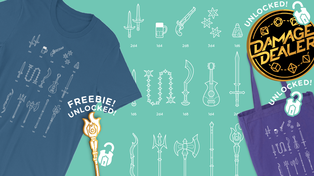 Damage Dealer - Dungeons and Dragons inspired merch
