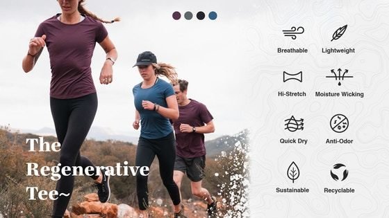 The Regenerative Tee 2.0- UltraLight, Quick-Dry n Odorless