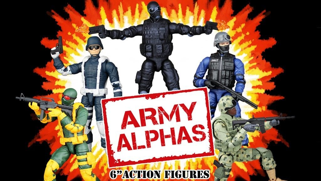 Army Alphas 1:12 (6 Inch Scale) Action Figure Line