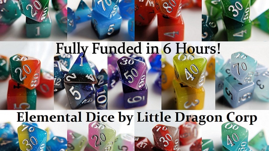 Elemental RPG Dice by Little Dragon Corp