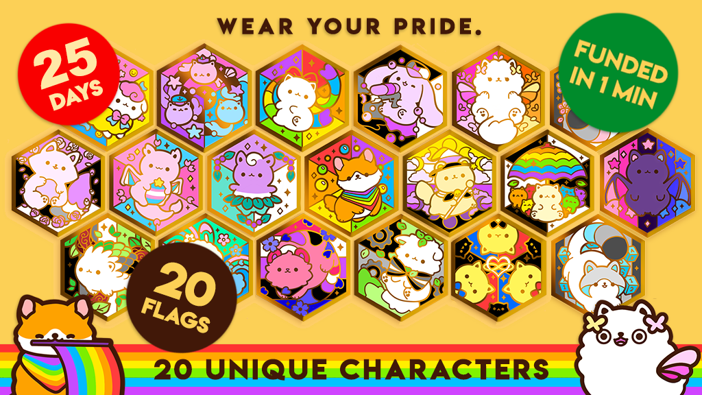 Paws of LGBTQ+ Enamel Pins