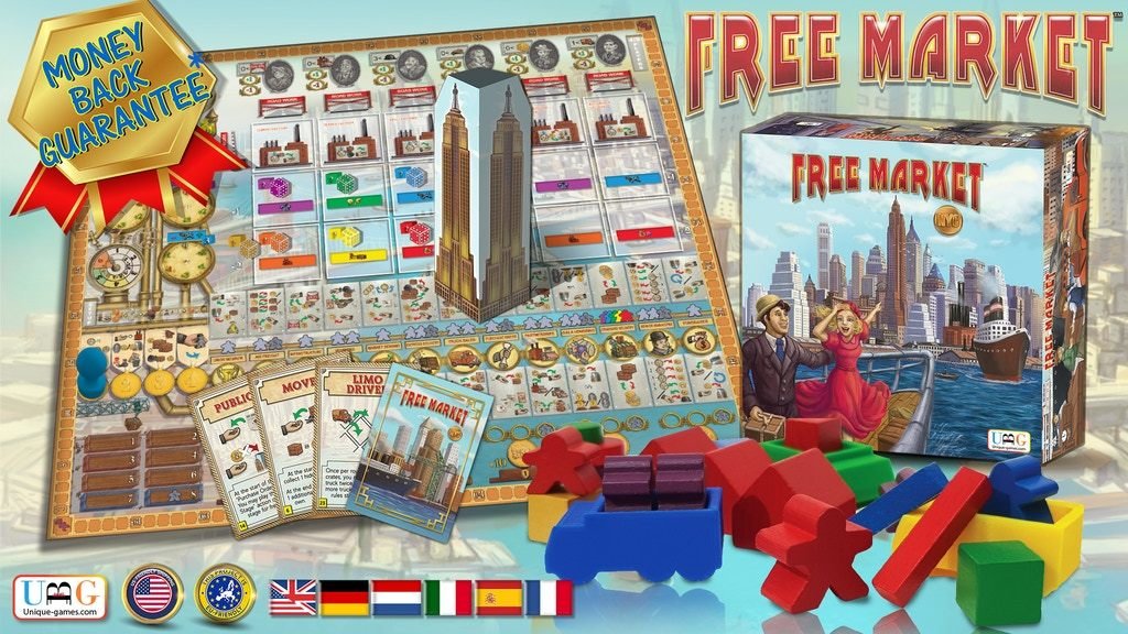 FREE MARKET - Unique Board Game