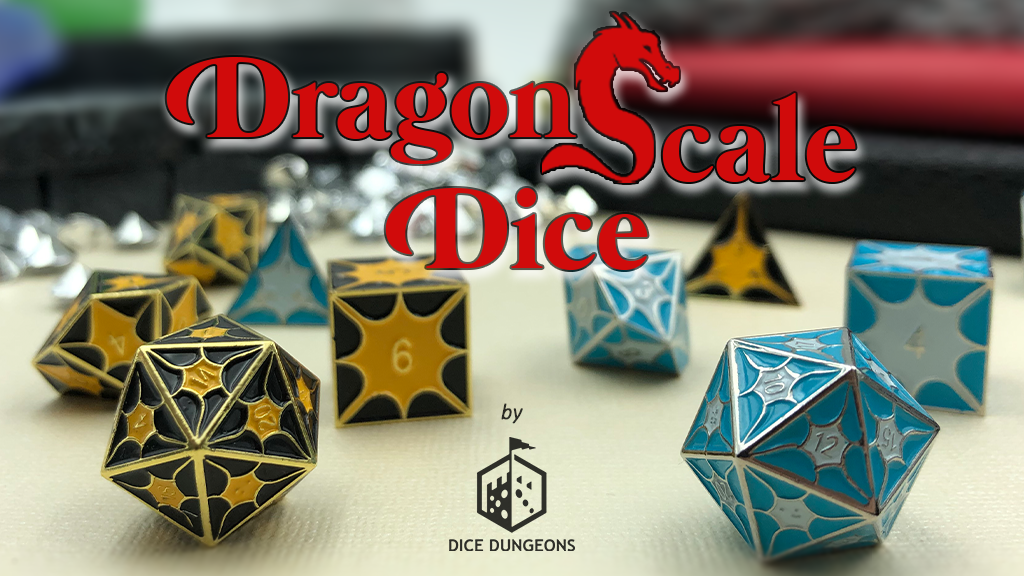 Dragon Scale Dice - Metal Dice Sets for Tabletop RPG Gaming