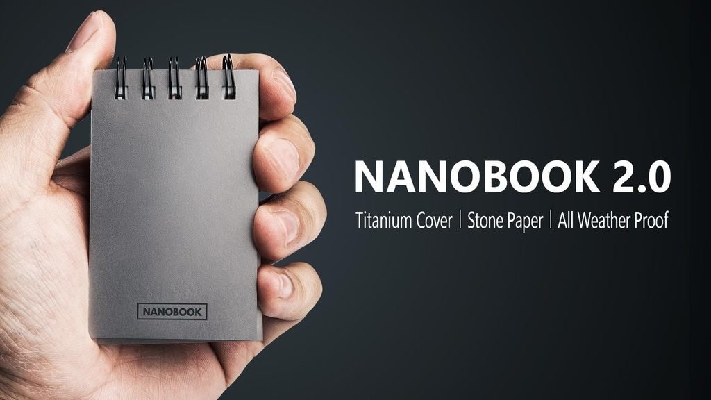 An Indestructible Notepad with Titanium Cover & Stone Paper