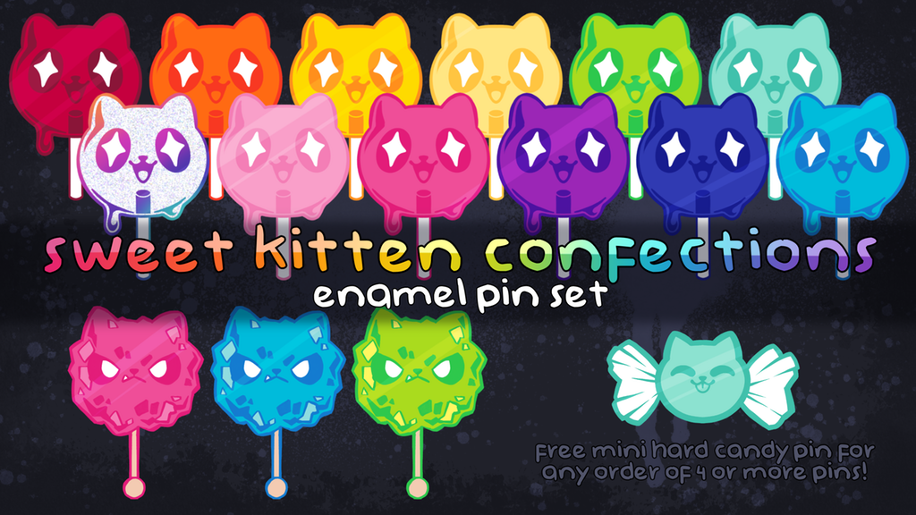 Sweet Kitten Confections - Enamel Pins