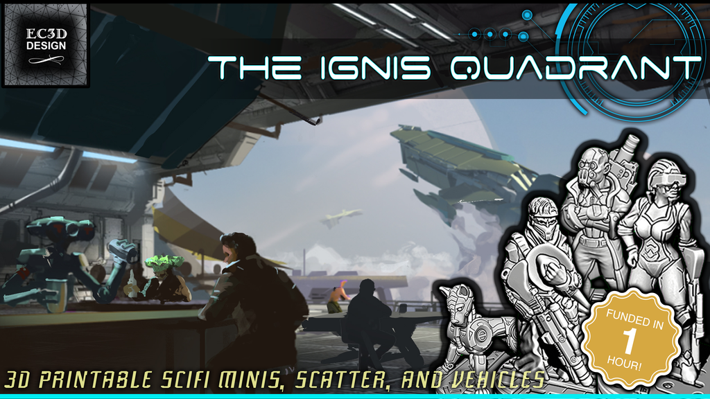 The Ignis Quadrant - 3D Printable Tabletop Models