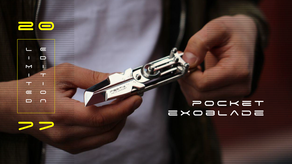 Inertix Cyberpunk Pocket Exoblade Knife.