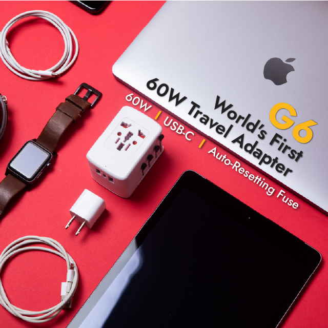 IGG G6: World's First 60w Travel Adapter with GaN