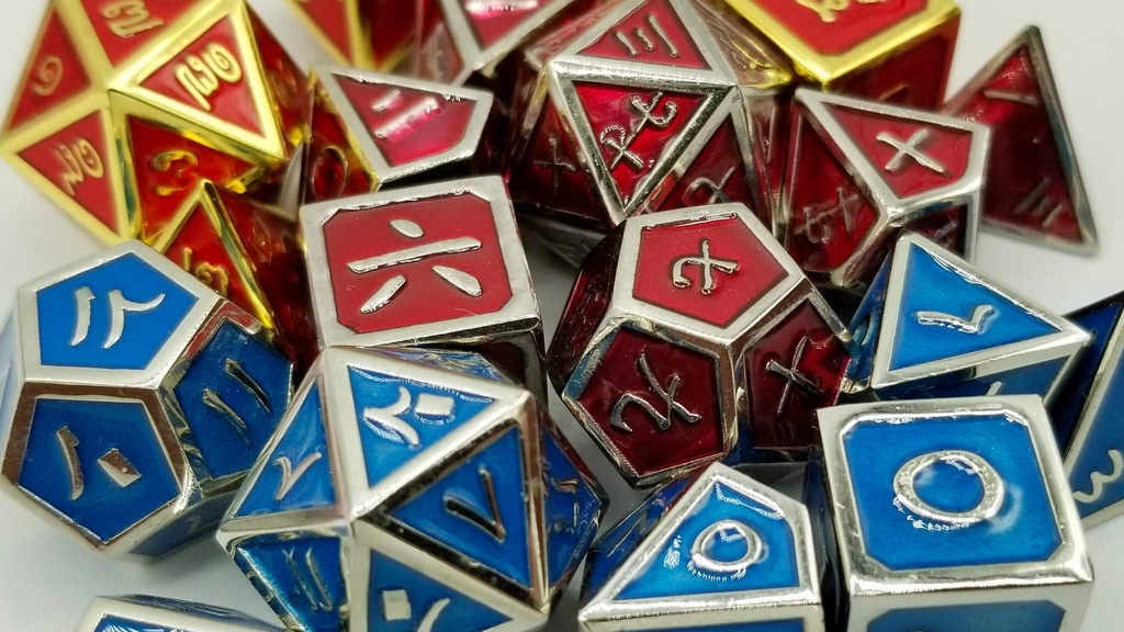 Relaunch: Arabic, Kanji, & Thai Metal Dice Set