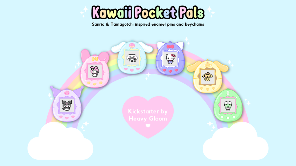 Kawaii Pocket Pals Enamel Pins & Keychains