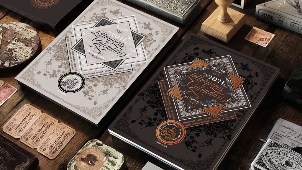2021 Mr Cup Letterpress Calendar - 10th edition