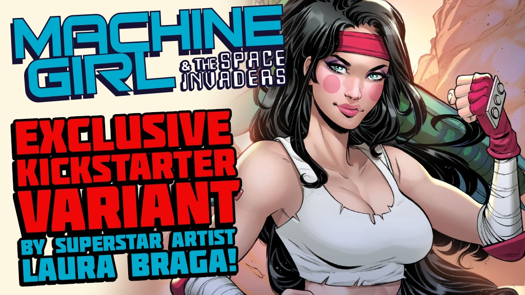 Machine Girl & The Space Invaders #1 exclusive variant cover