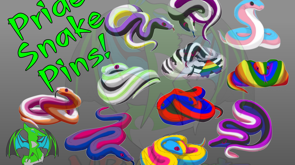 Pride Snake Pins