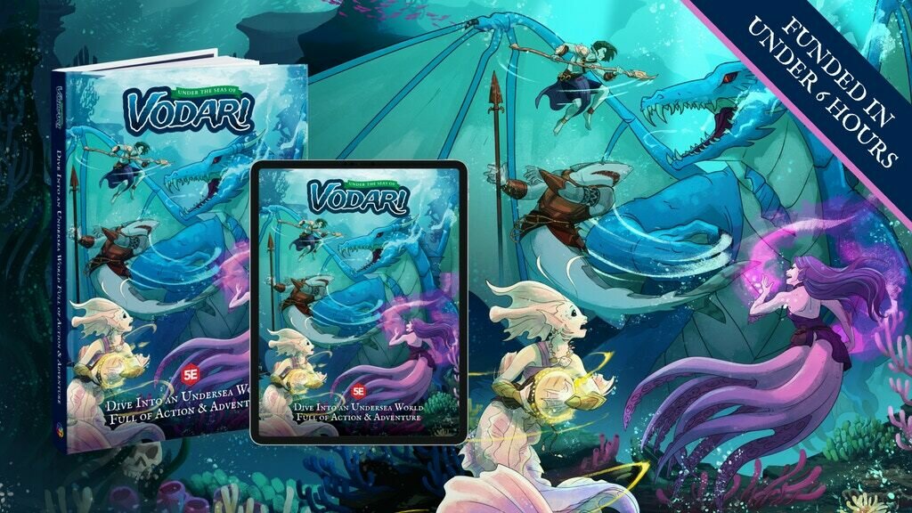 Preorder Under the Seas of Vodari - Aquatic Adventuring for 5e on